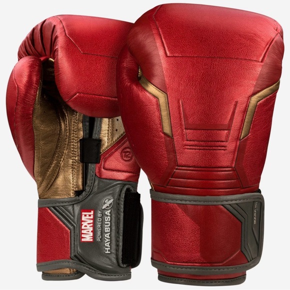 **LIMITED EDITION** Hayabusa X Marvel Iron Man boxing gloves! (16oz) - Picture 3 of 5